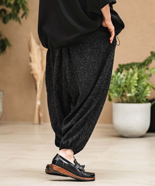 CAMBIO(カンビオ)の「mp14967- Melange Hopsack Balloon Jogger Pants ジョガーパンツ(S64826cmb)(その他パンツ・メンズ・ベージュ/グレー/ナチュラル/グリーン/ブラック・S/L/M)」の12枚目の写真
