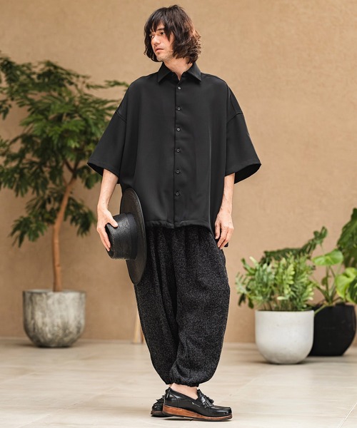 CAMBIO(カンビオ)の「mp14967- Melange Hopsack Balloon Jogger Pants ジョガーパンツ(S64826cmb)(その他パンツ・メンズ・ベージュ/グレー/ナチュラル/グリーン/ブラック・S/L/M)」の13枚目の写真