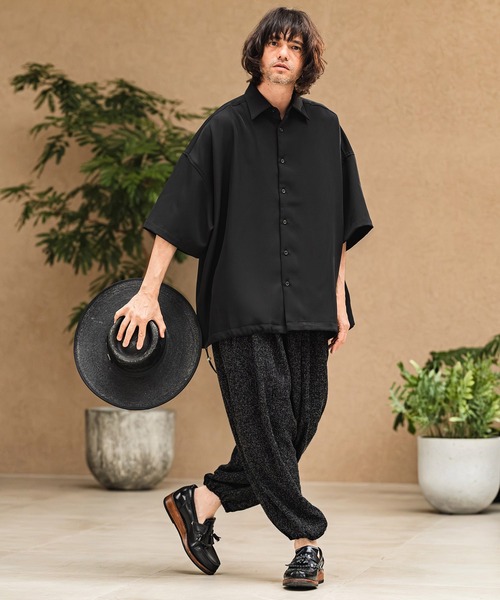 CAMBIO(カンビオ)の「mp14967- Melange Hopsack Balloon Jogger Pants ジョガーパンツ(S64826cmb)(その他パンツ・メンズ・ベージュ/グレー/ナチュラル/グリーン/ブラック・S/L/M)」の14枚目の写真