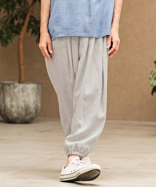 CAMBIO(カンビオ)の「mp14967- Melange Hopsack Balloon Jogger Pants ジョガーパンツ(S64826cmb)(その他パンツ・メンズ・ベージュ/グレー/ナチュラル/グリーン/ブラック・S/L/M)」の21枚目の写真