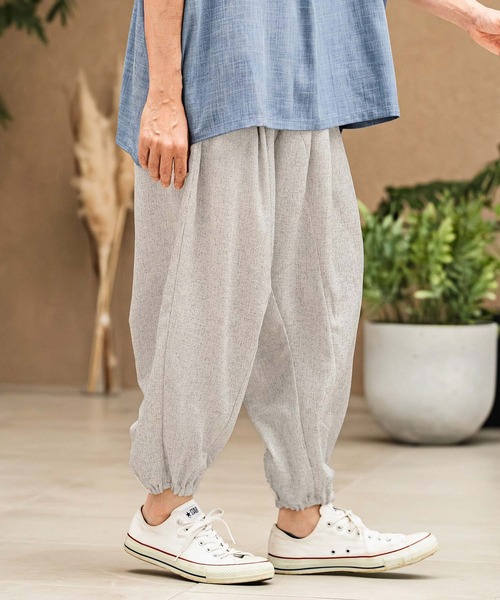 CAMBIO(カンビオ)の「mp14967- Melange Hopsack Balloon Jogger Pants ジョガーパンツ(S64826cmb)(その他パンツ・メンズ・ベージュ/グレー/ナチュラル/グリーン/ブラック・S/L/M)」の22枚目の写真
