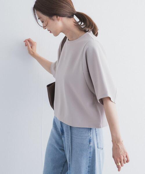 URBAN RESEARCH DOORS（アーバンリサーチドアーズ）の「袖ボリュームクロップドプルオーバー（Tシャツ/カットソー・レディース・ネイビー/オフホワイト/ベージュ系その他・FREE）」の3枚目の写真