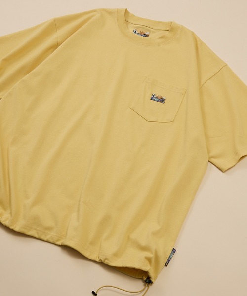 FREAK'S STORE(フリークスストア)の「FREAK'S STORE for BEACH & FES リラックスフィット ワンポイントロゴ スピンドル ポケットTシャツ/紫外線防止(UPF50+)/接触冷感/吸水速乾(Tシャツ/カットソー・メンズ・ライトグレー/ホワイト/ブラック/オリーブ/サックスブルー/チャコールグレー/ベージュ/イエロー・MEDIUM/SMALL/LARGE)」の8枚目の写真
