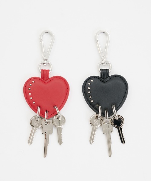 セール】DESIGN HEART CHARM KEYRING / デザインハートチャーム