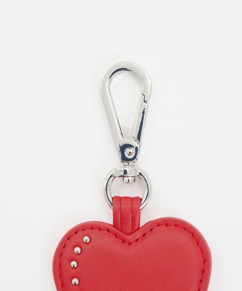 No.239 ハート シンプルチャーム 7ペア DESIGN HEART CHARM KEYRING