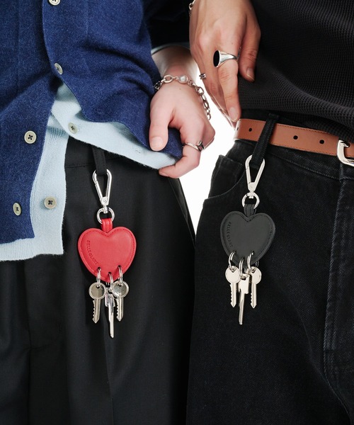 セール】DESIGN HEART CHARM KEYRING / デザインハートチャーム