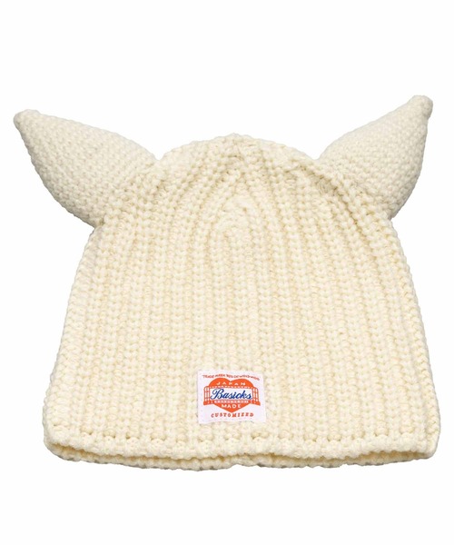 BASICKS(ベイシックス)の「【BASICKS/ベーシックス】Devil Beanie/デビルビーニー(ニットキャップ/ビーニー・レディース・ホワイト/ブラック・FREE)」の2枚目の写真