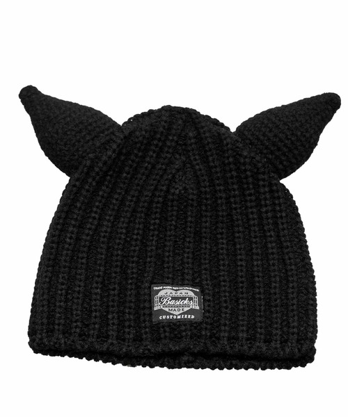 BASICKS(ベイシックス)の「【BASICKS/ベーシックス】Devil Beanie/デビルビーニー(ニットキャップ/ビーニー・レディース・ホワイト/ブラック・FREE)」の1枚目の写真