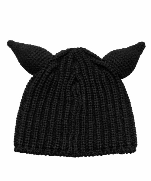 BASICKS(ベイシックス)の「【BASICKS/ベーシックス】Devil Beanie/デビルビーニー(ニットキャップ/ビーニー・レディース・ホワイト/ブラック・FREE)」の3枚目の写真