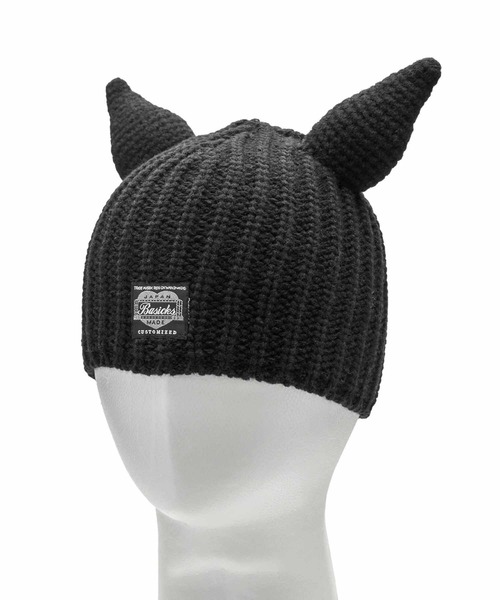 BASICKS(ベイシックス)の「【BASICKS/ベーシックス】Devil Beanie/デビルビーニー(ニットキャップ/ビーニー・レディース・ホワイト/ブラック・FREE)」の4枚目の写真