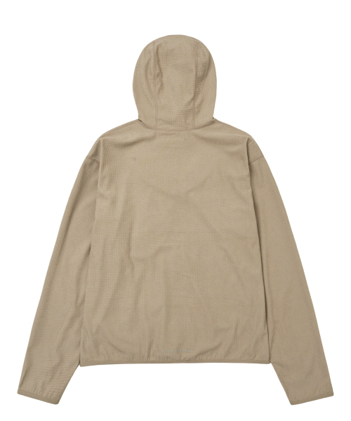 PHYPS MOTORCYCLE(フィップスモーターサイクル)の「H-Tech Grid Fleece Hoodie Zip-Up Beige(パーカー・レディース・その他・SMALL/MEDIUM/LARGE/X-LARGE)」の3枚目の写真