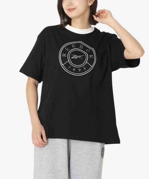 Reebok(リーボック)の「ローンクラブ Tシャツ / LAWN CLUB T-SHIRT(Tシャツ/カットソー・レディース・グレー/ブラック・X-SMALL/SMALL/MEDIUM/LARGE)」の2枚目の写真