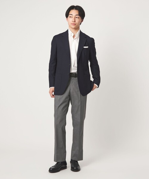 green label relaxing(グリーンレーベルリラクシング)の「A+ COOL シャークスキン スタンダード アジャスター NP スラックス -ストレッチ・接触冷感・クリースキープ-(スラックス・メンズ・グレー系/ネイビー/ベージュ・L/XL/XXL/M/S)」の9枚目の写真