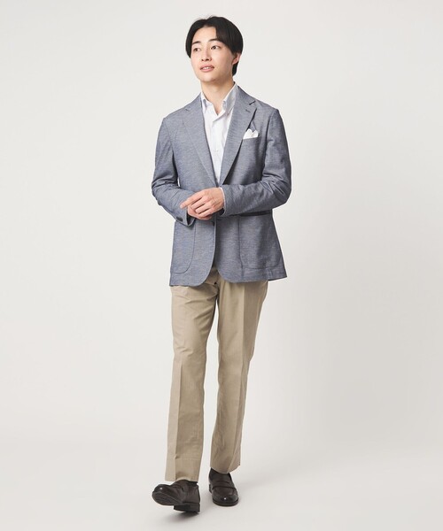 green label relaxing(グリーンレーベルリラクシング)の「A+ COOL シャークスキン スタンダード アジャスター NP スラックス -ストレッチ・接触冷感・クリースキープ-(スラックス・メンズ・グレー系/ネイビー/ベージュ・L/XL/XXL/M/S)」の11枚目の写真