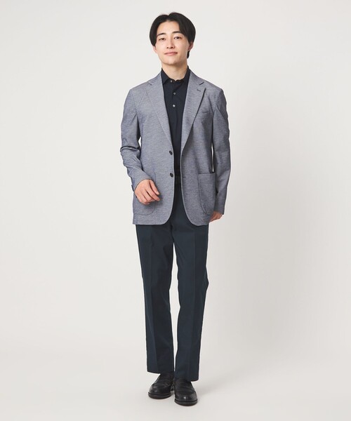 green label relaxing(グリーンレーベルリラクシング)の「A+ COOL シャークスキン スタンダード アジャスター NP スラックス -ストレッチ・接触冷感・クリースキープ-(スラックス・メンズ・グレー系/ネイビー/ベージュ・L/XL/XXL/M/S)」の12枚目の写真