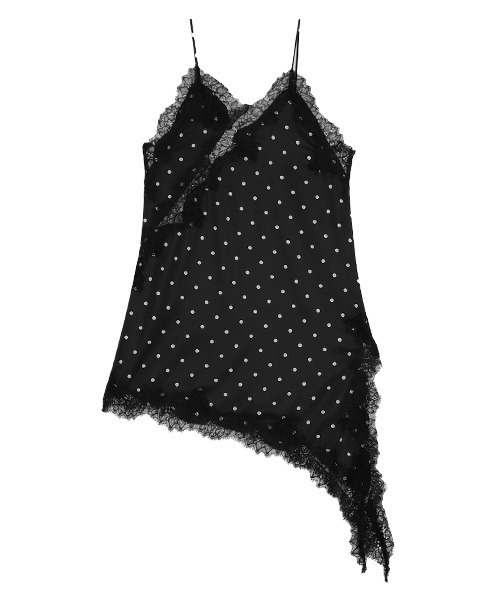 CURA CLOSET（キュラ クローゼット）の「【loverara.loverara select】ドットレースキャミソール（キャミソール・レディース・ホワイト系その他/ホワイト/ブラック系その他/ブラック・フリー）」の18枚目の写真