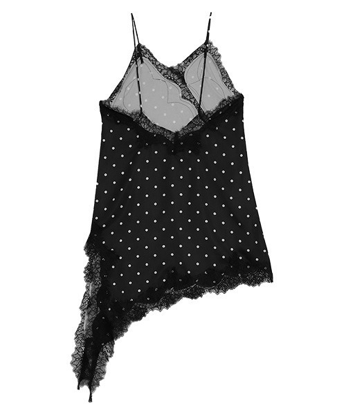 CURA CLOSET（キュラ クローゼット）の「【loverara.loverara select】ドットレースキャミソール（キャミソール・レディース・ホワイト系その他/ホワイト/ブラック系その他/ブラック・フリー）」の19枚目の写真
