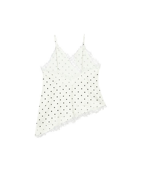 CURA CLOSET（キュラ クローゼット）の「【loverara.loverara select】ドットレースキャミソール（キャミソール・レディース・ホワイト系その他/ホワイト/ブラック系その他/ブラック・フリー）」の21枚目の写真