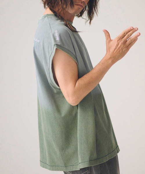 ADAM PATEK(アダムパテック)の「ADAMPATEK/gallagher sleeveless/ノースリーブカットソー(AP2614022)(Tシャツ/カットソー・レディース・ホワイト/グリーン/ピンク/ブラック・1/2)」の12枚目の写真