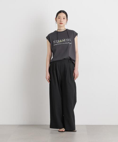 THOUSAND MILE/SEERSUCKER WIDE PANTS(セットアップ可)（その他パンツ