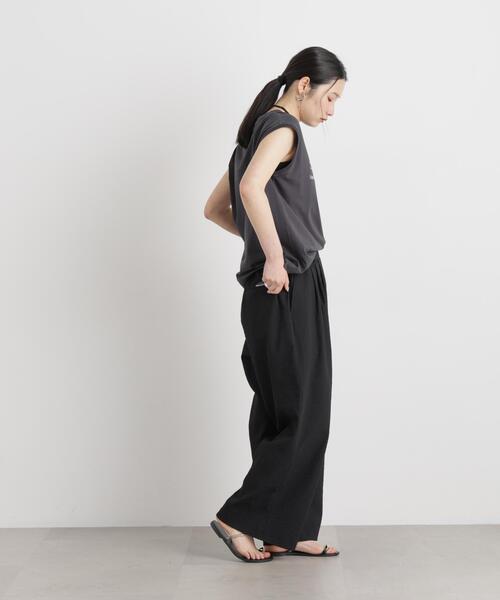 THOUSAND MILE/SEERSUCKER WIDE PANTS(セットアップ可)（その他パンツ