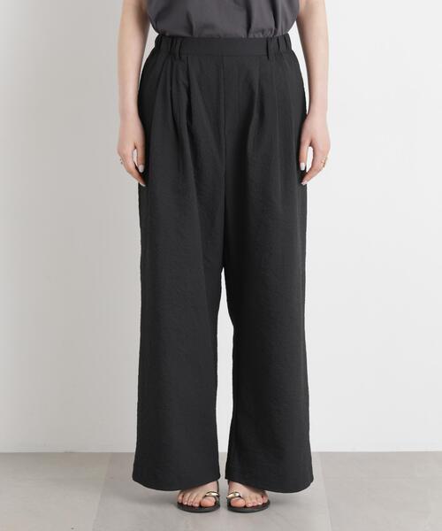 THOUSAND MILE/SEERSUCKER WIDE PANTS(セットアップ可)（その他パンツ