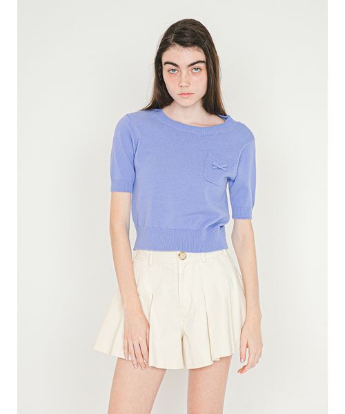 SORIN(ソリン )の「Back Open Knit Top/バックオープン ニットトップ(ニット/セーター・レディース・ダークグレー/ライトグレー/ラベンダー・38)」の8枚目の写真
