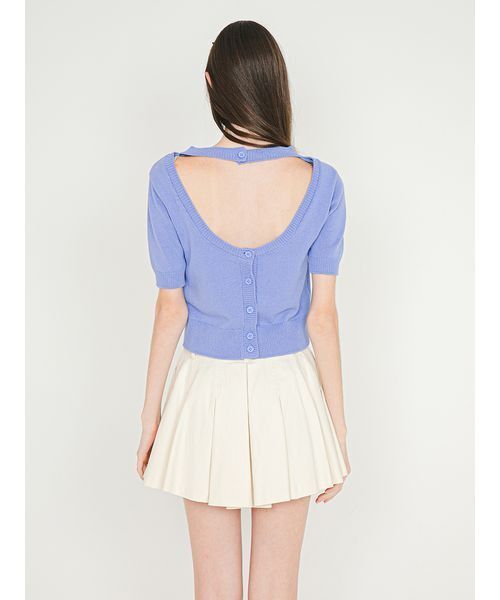 SORIN(ソリン )の「Back Open Knit Top/バックオープン ニットトップ(ニット/セーター・レディース・ダークグレー/ライトグレー/ラベンダー・38)」の10枚目の写真