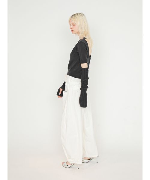 SORIN(ソリン )の「Back Open Knit Top/バックオープン ニットトップ(ニット/セーター・レディース・ダークグレー/ライトグレー/ラベンダー・38)」の22枚目の写真