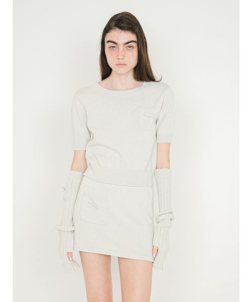 SORIN(ソリン )の「Back Open Knit Top/バックオープン ニットトップ(ニット/セーター・レディース・ダークグレー/ライトグレー/ラベンダー・38)」の17枚目の写真
