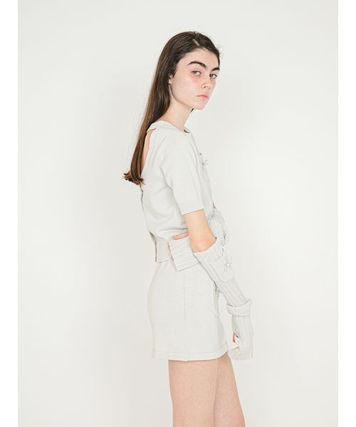 SORIN(ソリン )の「Back Open Knit Top/バックオープン ニットトップ(ニット/セーター・レディース・ダークグレー/ライトグレー/ラベンダー・38)」の18枚目の写真