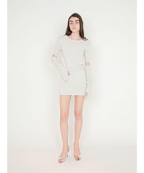 SORIN(ソリン )の「Back Open Knit Top/バックオープン ニットトップ(ニット/セーター・レディース・ダークグレー/ライトグレー/ラベンダー・38)」の13枚目の写真