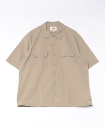 【DICKIES/ディッキーズ】【ベタつかない清涼素材】ディッキーズ ナイロンワークシャツ 綿のような肌触り 軽量・速乾 夏の羽織り 1574ベース
