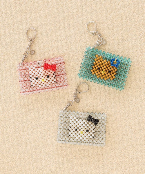 LOWRYS FARM（ローリーズファーム）の「【サンリオキャラクターズ】ビーズポーチ 651908/GOODS（カードケース・レディース・ブラック/ブラウン/レッド・FREE）」の4枚目の写真
