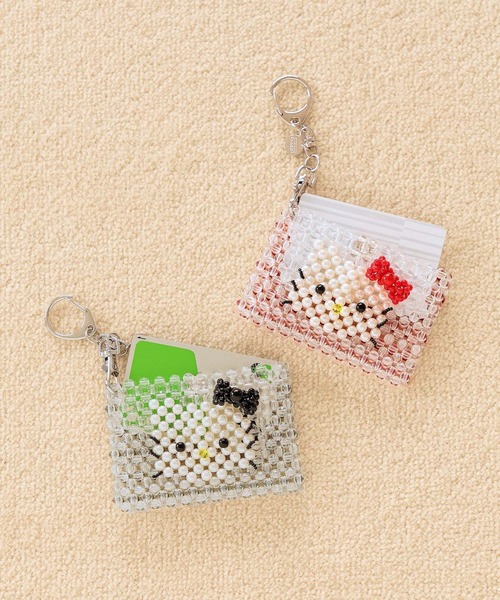 LOWRYS FARM（ローリーズファーム）の「【サンリオキャラクターズ】ビーズポーチ 651908/GOODS（カードケース・レディース・ブラック/ブラウン/レッド・FREE）」の5枚目の写真