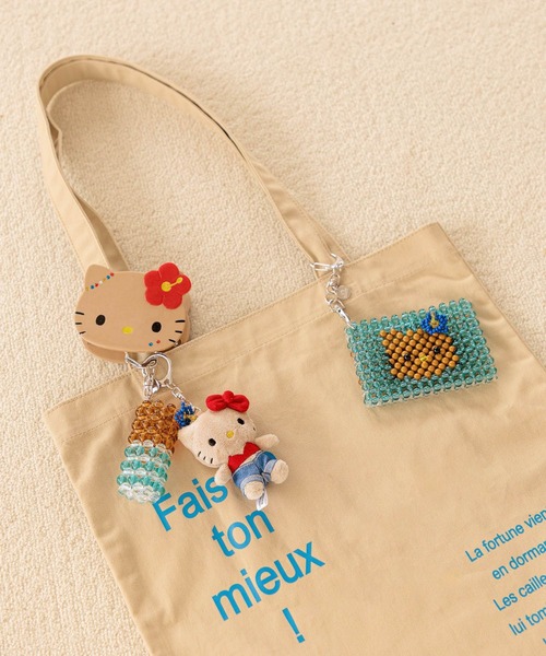 LOWRYS FARM（ローリーズファーム）の「【サンリオキャラクターズ】ビーズポーチ 651908/GOODS（カードケース・レディース・ブラック/ブラウン/レッド・FREE）」の6枚目の写真