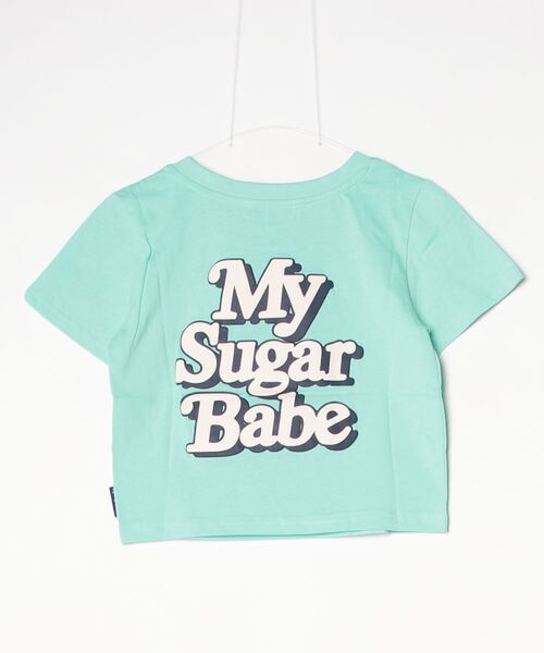My sugar Babe（マイシュガーベイブ）の「MSB foaming cropped logo tee (op)（Tシャツ/カットソー・メンズ・ミント/ホワイト系・フリー）」の3枚目の写真