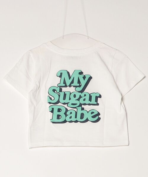 My sugar Babe（マイシュガーベイブ）の「MSB foaming cropped logo tee (op)（Tシャツ/カットソー・メンズ・ミント/ホワイト系・フリー）」の4枚目の写真