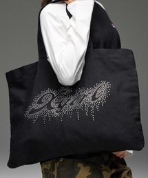 RHINESTONE LOGO BIG TOTE BAG