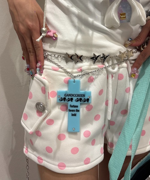 Never mind the XU(ネバーマインドザエックスユー)の「【Never mind the XU】star multi chain / 【ネバーマインド ザ エックスユー】スターマルチチェーンベルト(ベルト・メンズ・シルバー・ONE SIZE)」の21枚目の写真