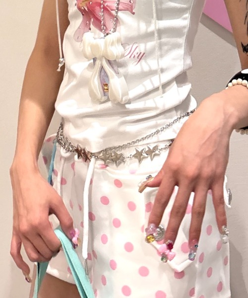 Never mind the XU(ネバーマインドザエックスユー)の「【Never mind the XU】star multi chain / 【ネバーマインド ザ エックスユー】スターマルチチェーンベルト(ベルト・メンズ・シルバー・ONE SIZE)」の21枚目の写真