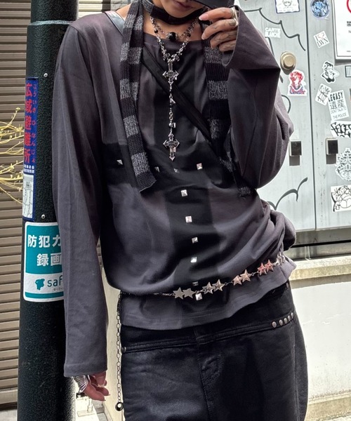 Never mind the XU(ネバーマインドザエックスユー)の「【Never mind the XU】star multi chain / 【ネバーマインド ザ エックスユー】スターマルチチェーンベルト(ベルト・メンズ・シルバー・ONE SIZE)」の12枚目の写真