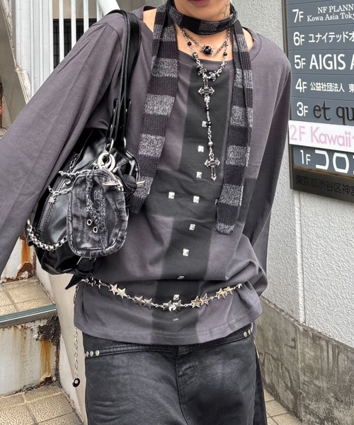 Never mind the XU(ネバーマインドザエックスユー)の「【Never mind the XU】star multi chain / 【ネバーマインド ザ エックスユー】スターマルチチェーンベルト(ベルト・メンズ・シルバー・ONE SIZE)」の14枚目の写真