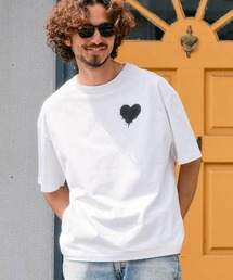 Chester（チェスター）の「mt10546- グランジハート バックプリント Tシャツ(10014)（Tシャツ/カットソー）」