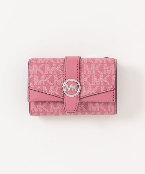 ★ 新品 MICHAEL KORS 折り財布 キーケース ピンク 三つ折り財布 MICHAEL KORS｜マイケル・コースのキーケース/キーアクセサリー