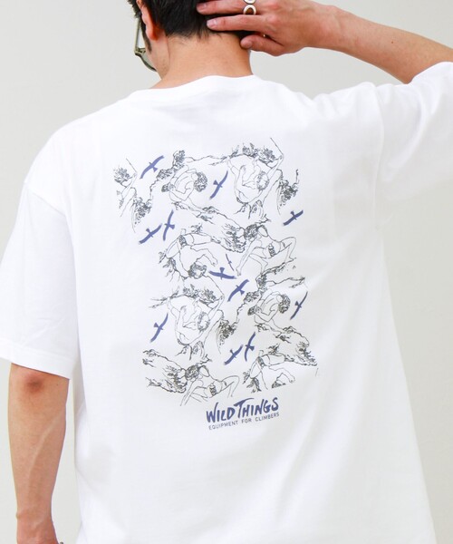 WILD THINGS(ワイルドシングス)の「【WILD THINGS/ワイルドシングス】80’S CLIMBER TEE(Tシャツ/カットソー・メンズ・ブラック/ホワイト・L/M)」の8枚目の写真