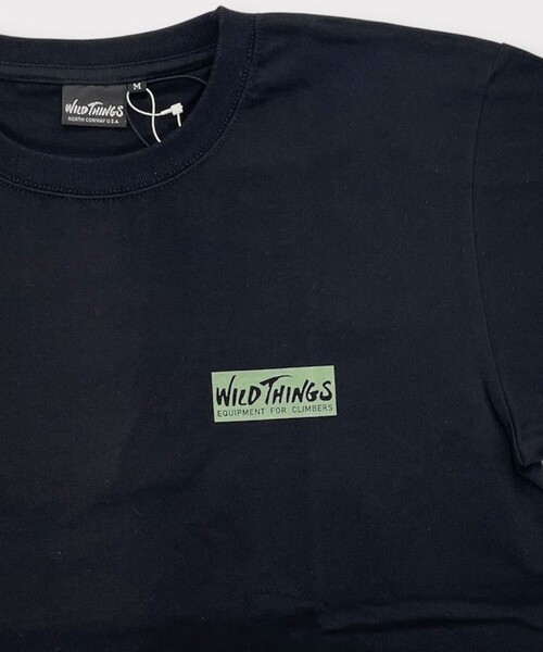 WILD THINGS(ワイルドシングス)の「【WILD THINGS/ワイルドシングス】80’S CLIMBER TEE(Tシャツ/カットソー・メンズ・ブラック/ホワイト・L/M)」の4枚目の写真