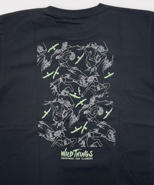 WILD THINGS(ワイルドシングス)の「【WILD THINGS/ワイルドシングス】80’S CLIMBER TEE(Tシャツ/カットソー・メンズ・ブラック/ホワイト・L/M)」の6枚目の写真