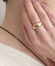 bold round ring (R018_gold)