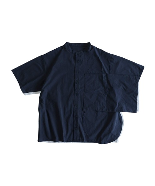 antiqua(アンティカ)の「綿100 フラップデザイン シャツ(シャツ/ブラウス・レディース・ホワイト/ブラック・R/P)」の7枚目の写真
